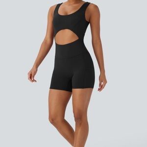 SoftlyZero™ Airy Cut Out Pocket Cool Touch Yoga Romper-UPF50+